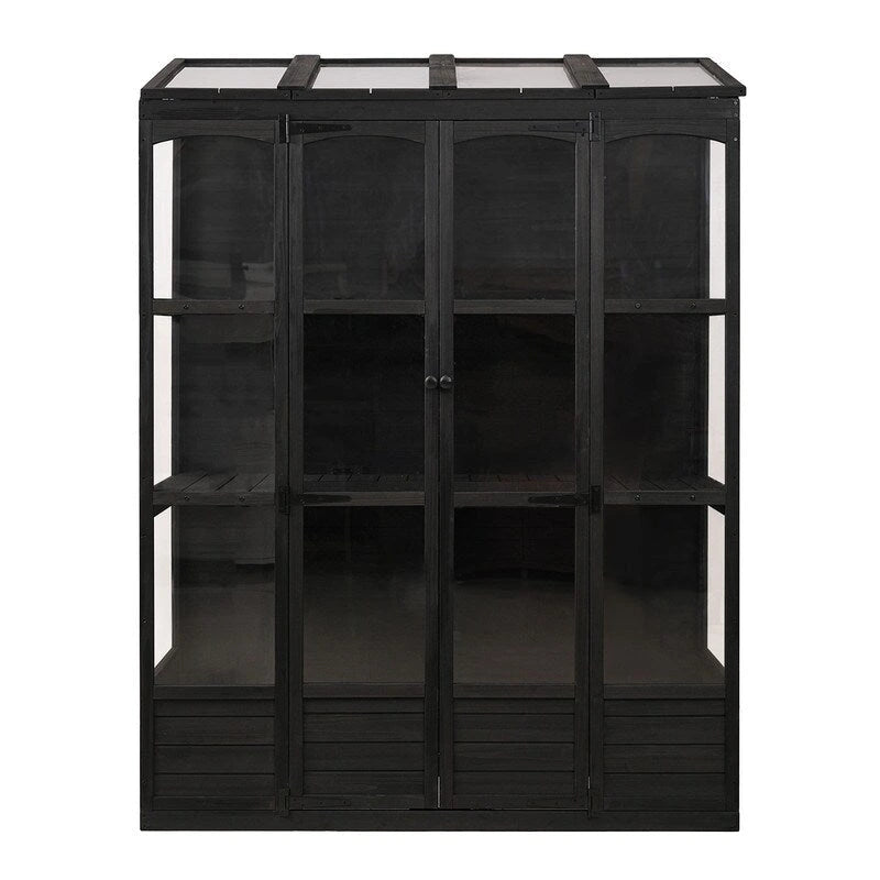 Ensemble d'îlot de cuisine style ferme avec table à abattant, deux sièges, armoire de rangement, tiroirs et porte-serviettes