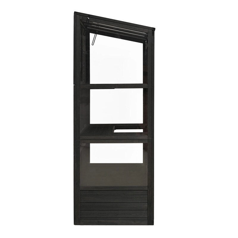 Ensemble d'îlot de cuisine style ferme avec table à abattant, deux sièges, armoire de rangement, tiroirs et porte-serviettes