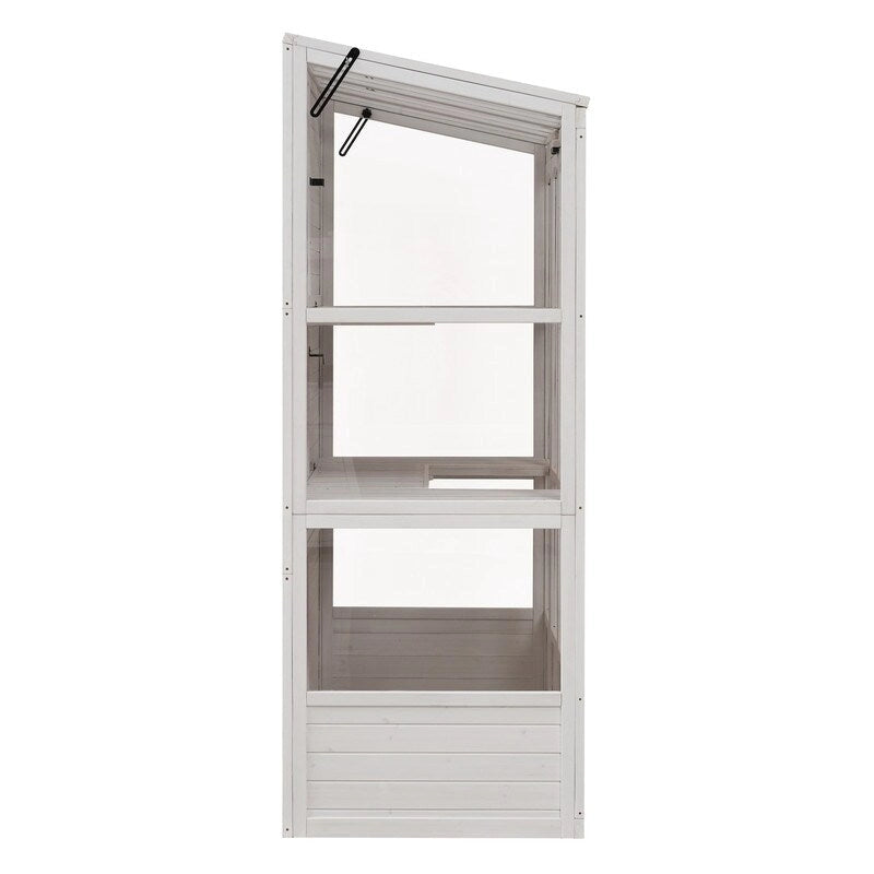 Ensemble d'îlot de cuisine style ferme avec table à abattant, deux sièges, armoire de rangement, tiroirs et porte-serviettes