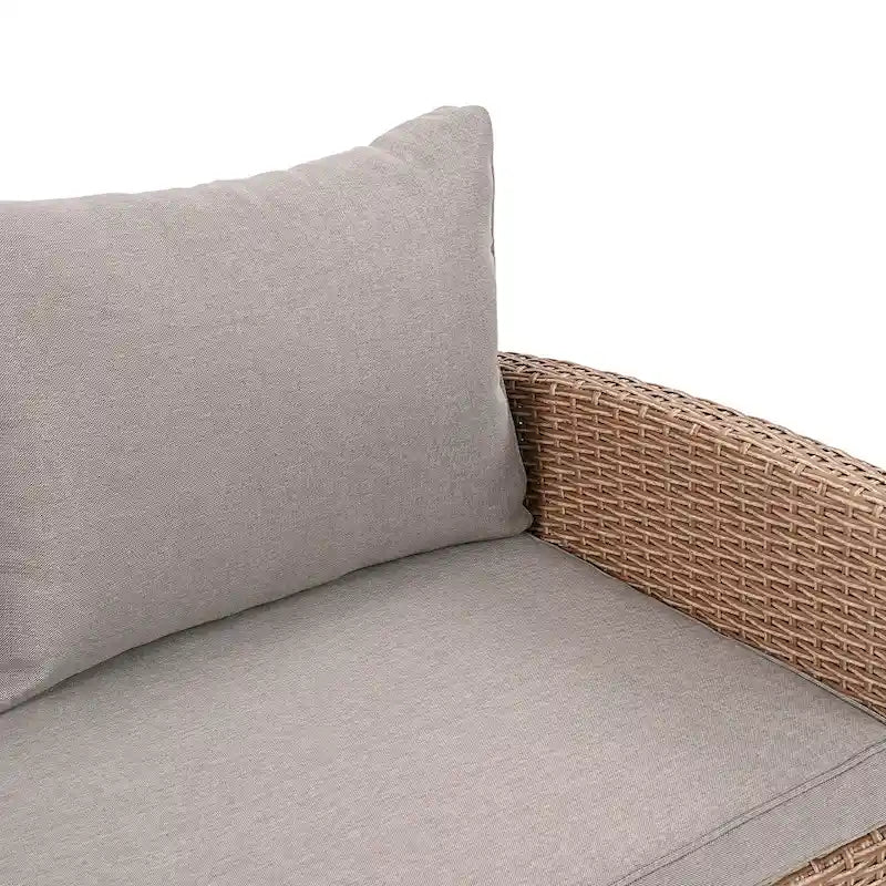 Ensemble de jardin en rotin de 6 pièces