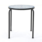 Charmante table d'appoint d'extérieur au design artistique et à la fonctionnalité pratique