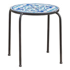 Charmante table d'appoint d'extérieur au design artistique et à la fonctionnalité pratique