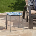 Charmante table d'appoint d'extérieur au design artistique et à la fonctionnalité pratique