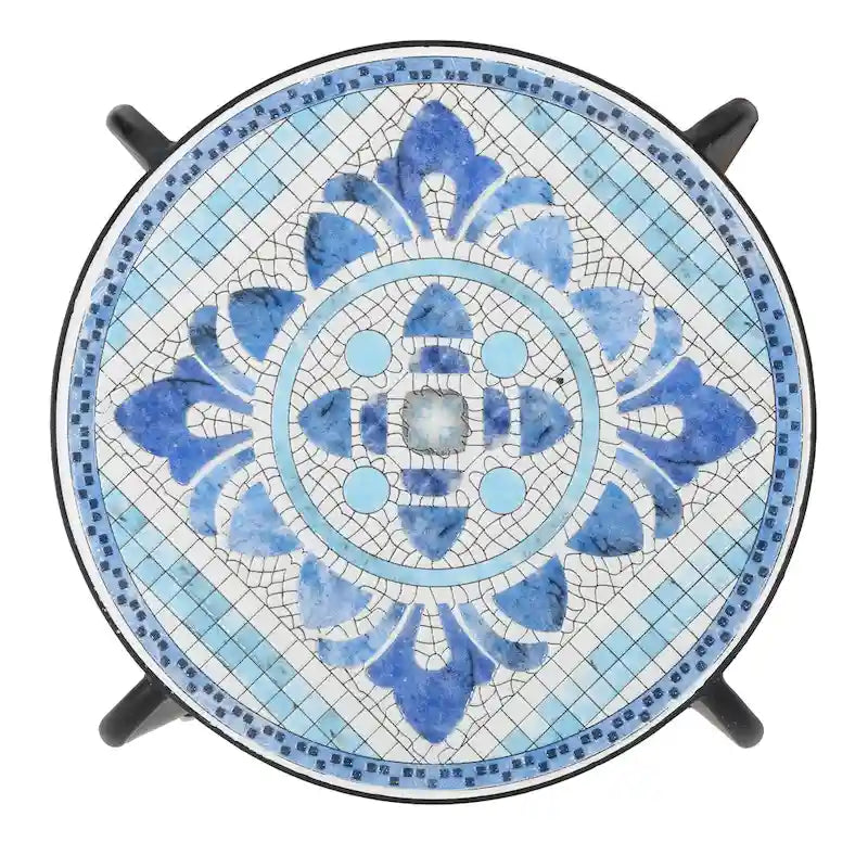 Charmante table d'appoint d'extérieur au design artistique et à la fonctionnalité pratique