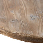GDFStudio - Table d'appoint sur pied Florence Vintage avec base florale sculptée à la main