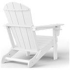 Chaise Adirondack d'extérieur Polytrends Alvaro avec porte-gobelet
