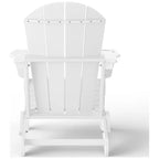 Chaise Adirondack d'extérieur Polytrends Alvaro avec porte-gobelet
