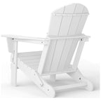 Chaise Adirondack d'extérieur Polytrends Alvaro avec porte-gobelet