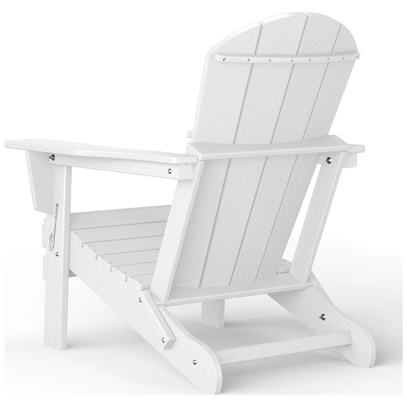 Chaise Adirondack d'extérieur Polytrends Alvaro avec porte-gobelet