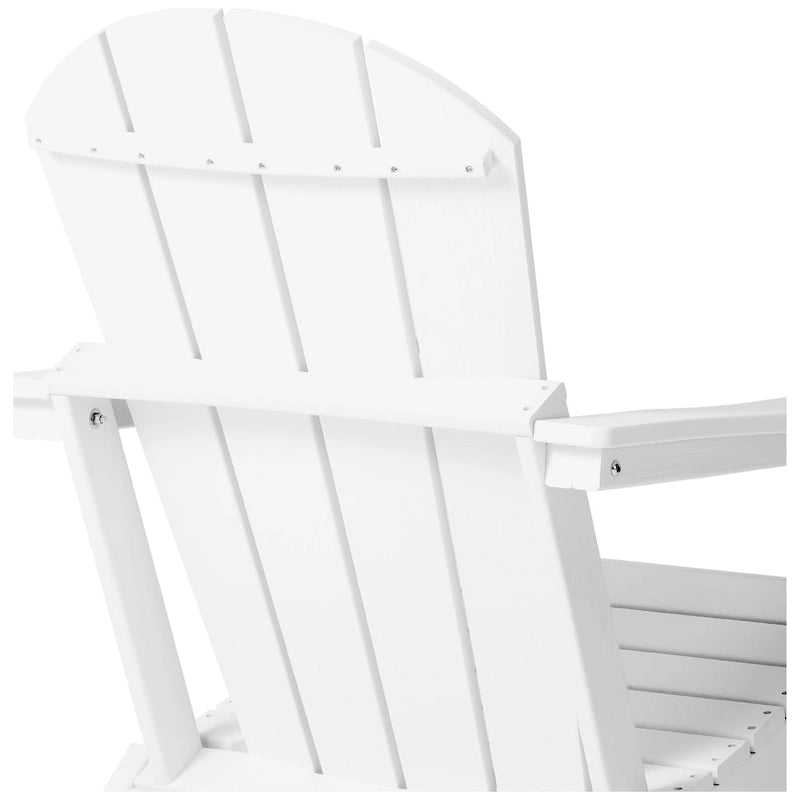 Chaise Adirondack d'extérieur Polytrends Alvaro avec porte-gobelet