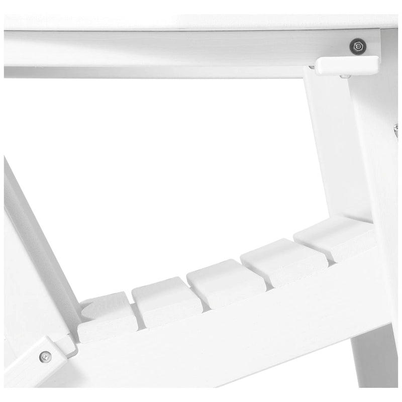 Chaise Adirondack d'extérieur Polytrends Alvaro avec porte-gobelet