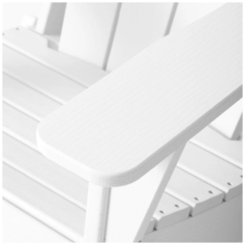 Chaise Adirondack d'extérieur Polytrends Alvaro avec porte-gobelet