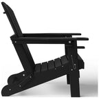 Chaise Adirondack d'extérieur Polytrends Alvaro avec porte-gobelet