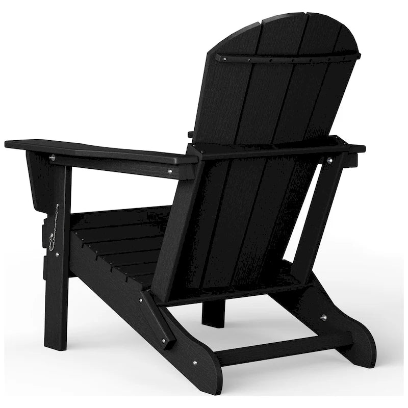Chaise Adirondack d'extérieur Polytrends Alvaro avec porte-gobelet