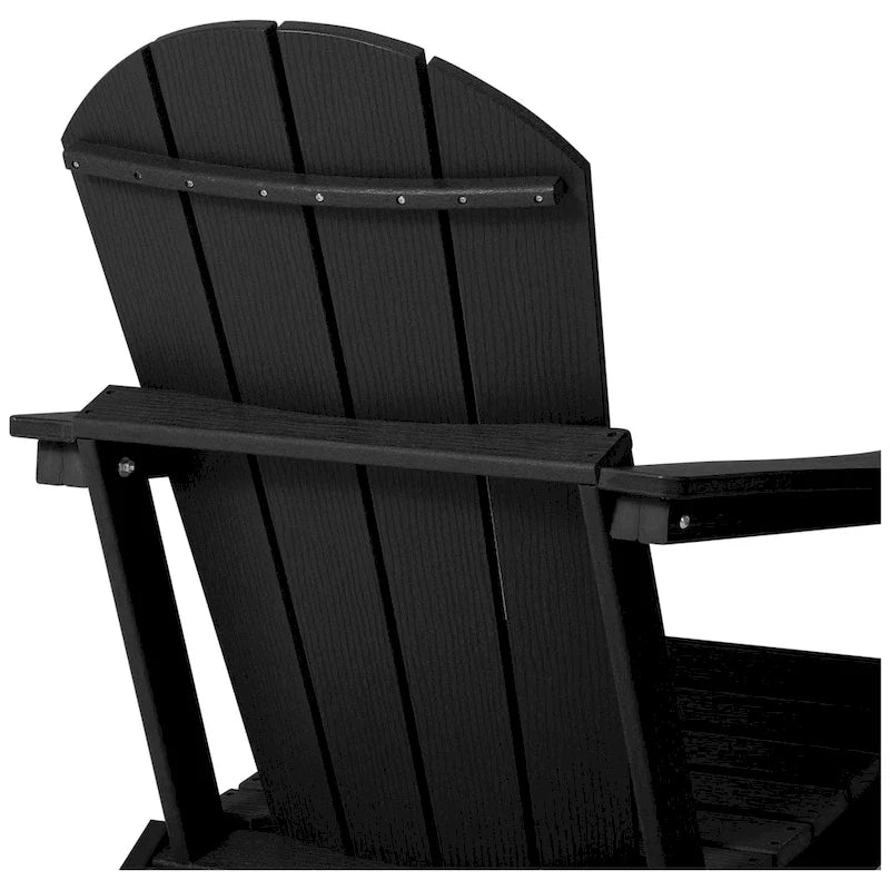 Chaise Adirondack d'extérieur Polytrends Alvaro avec porte-gobelet
