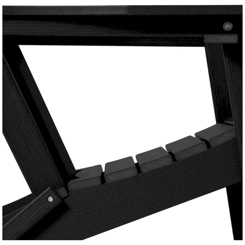 Chaise Adirondack d'extérieur Polytrends Alvaro avec porte-gobelet
