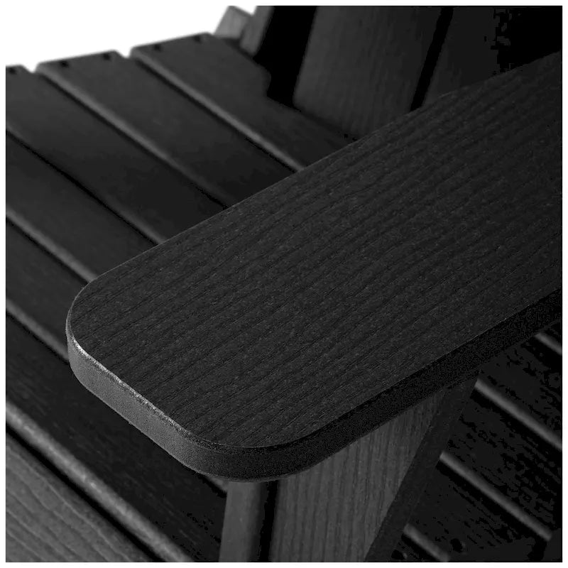 Chaise Adirondack d'extérieur Polytrends Alvaro avec porte-gobelet