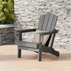Chaise Adirondack d'extérieur Polytrends Alvaro avec porte-gobelet