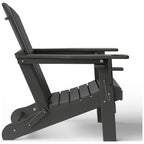 Chaise Adirondack d'extérieur Polytrends Alvaro avec porte-gobelet