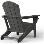 Chaise Adirondack d'extérieur Polytrends Alvaro avec porte-gobelet