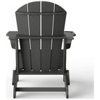 Chaise Adirondack d'extérieur Polytrends Alvaro avec porte-gobelet