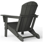 Chaise Adirondack d'extérieur Polytrends Alvaro avec porte-gobelet
