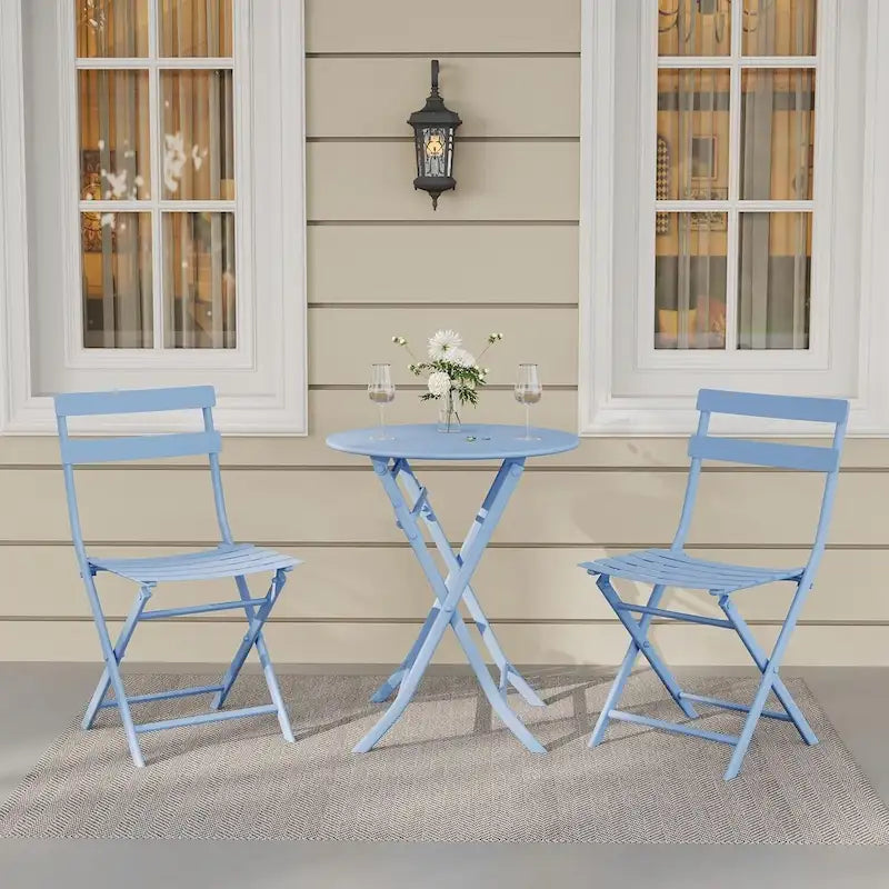 Ensemble bistro pliable pour terrasse extérieure, bar, jardin, arrière-cour