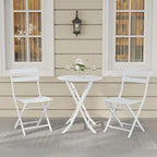 Outdoor Patio Foldable Bistro Set for Bar Garden Backyard