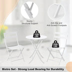 Ensemble bistro pliable pour terrasse extérieure, bar, jardin, arrière-cour
