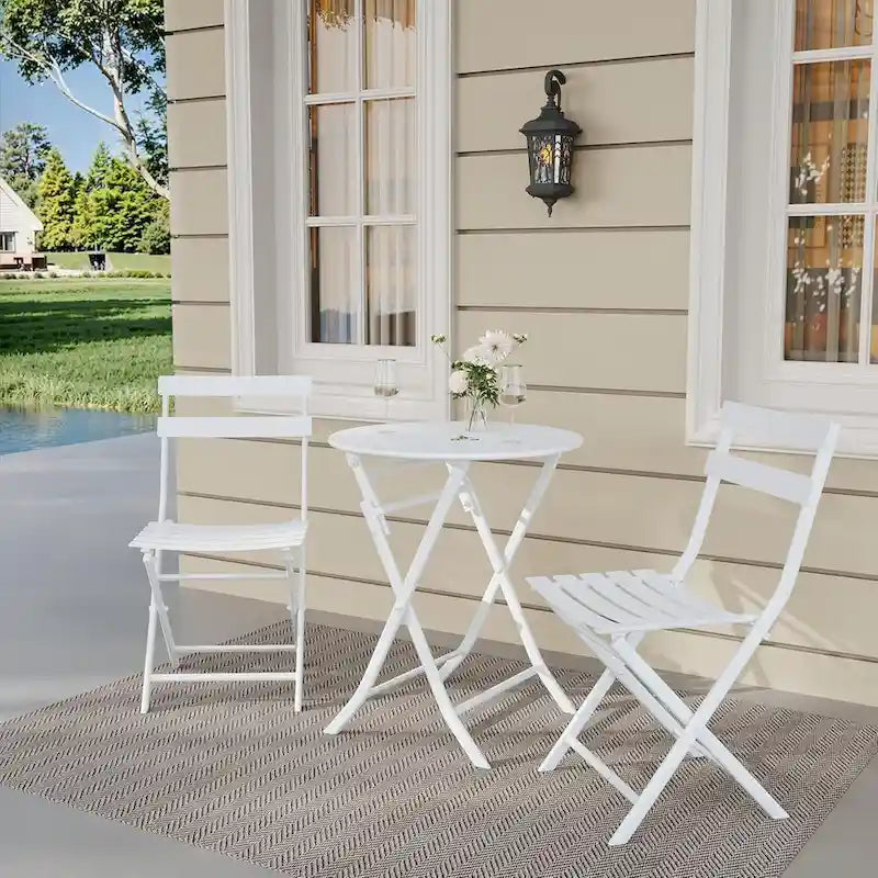 Ensemble bistro pliable pour terrasse extérieure, bar, jardin, arrière-cour