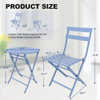 Ensemble bistro pliable pour terrasse extérieure, bar, jardin, arrière-cour