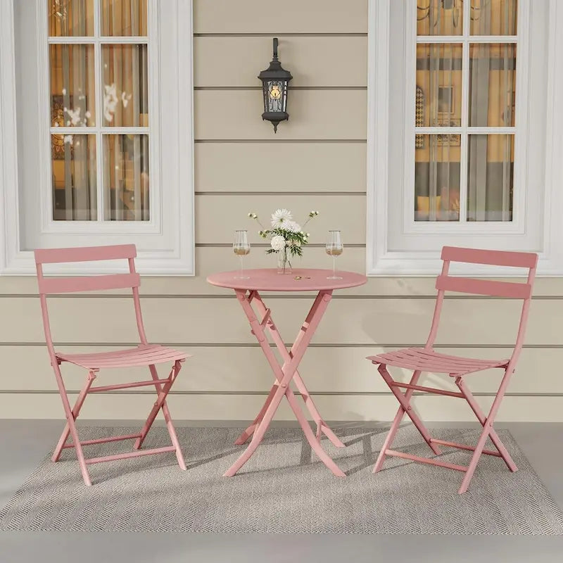 Ensemble bistro pliable pour terrasse extérieure, bar, jardin, arrière-cour