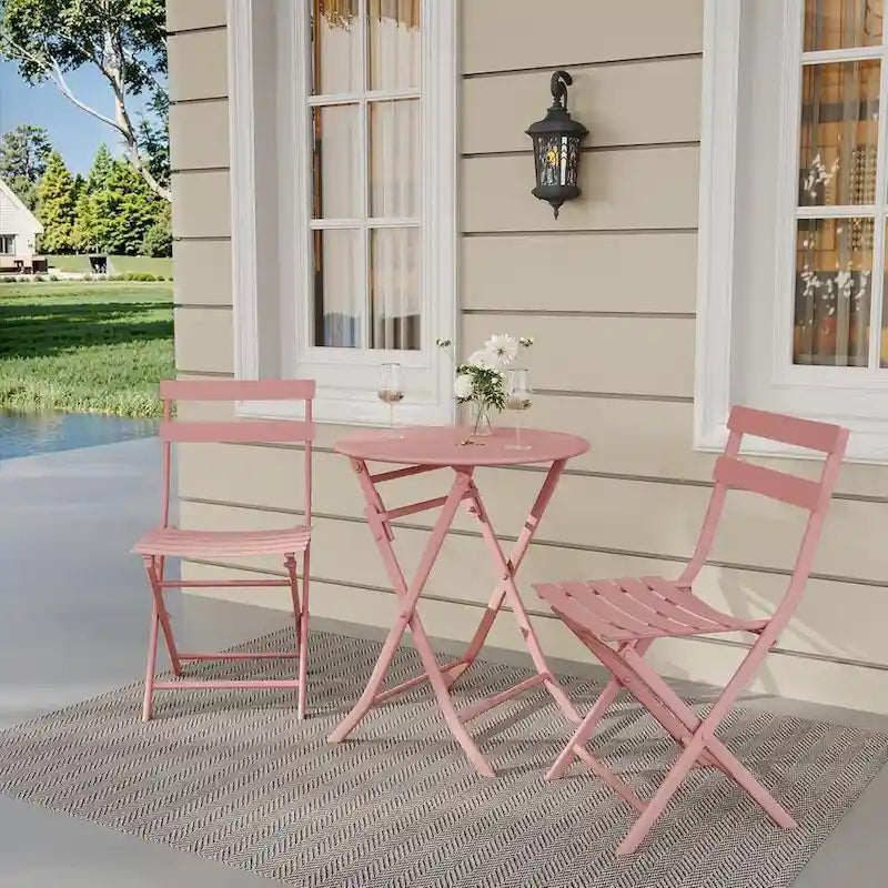 Ensemble bistro pliable pour terrasse extérieure, bar, jardin, arrière-cour