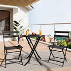 Ensemble bistro pliable pour terrasse extérieure, bar, jardin, arrière-cour