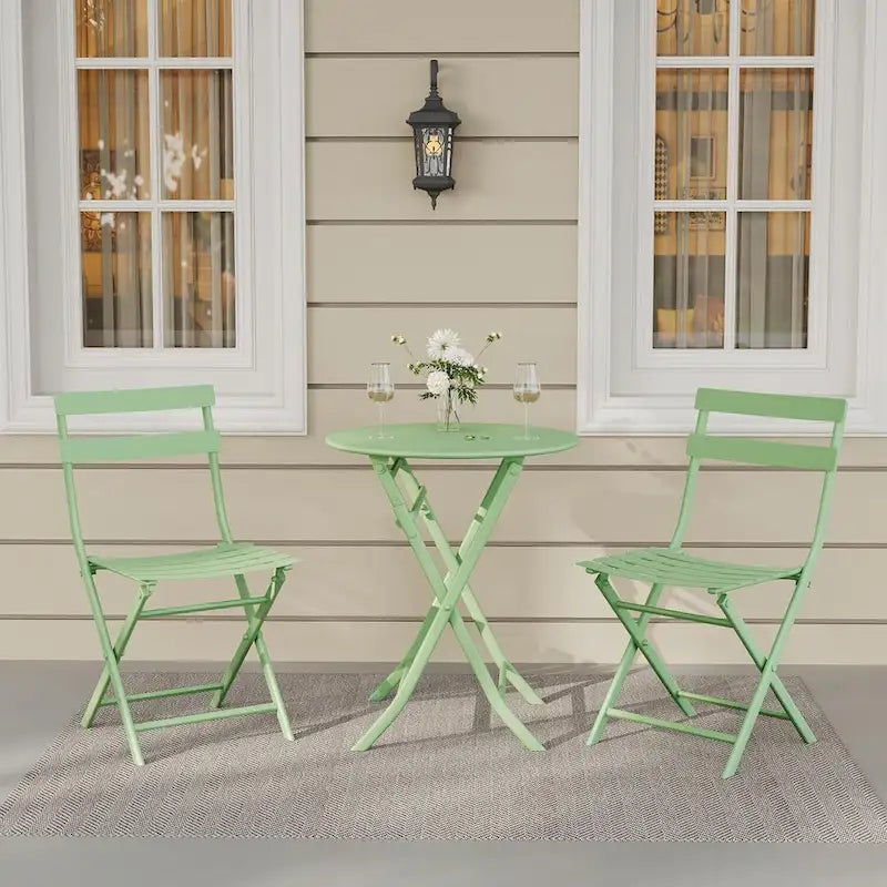 Ensemble bistro pliable pour terrasse extérieure, bar, jardin, arrière-cour