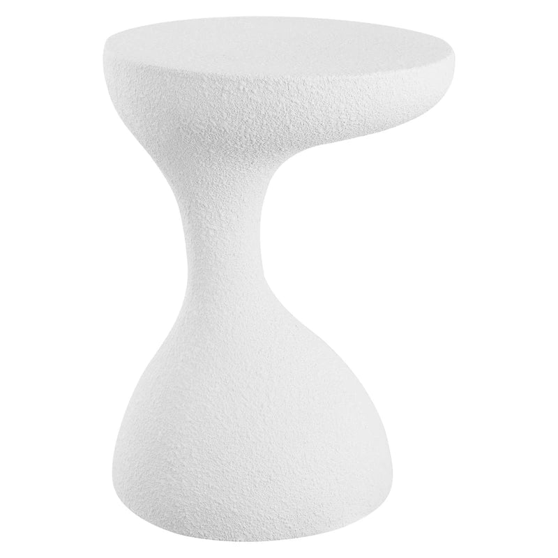 Table d'appoint Boracay 19.75 moderne minimaliste en résine pour intérieur/extérieur