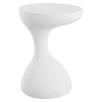 Table d'appoint Boracay 19.75 moderne minimaliste en résine pour intérieur/extérieur