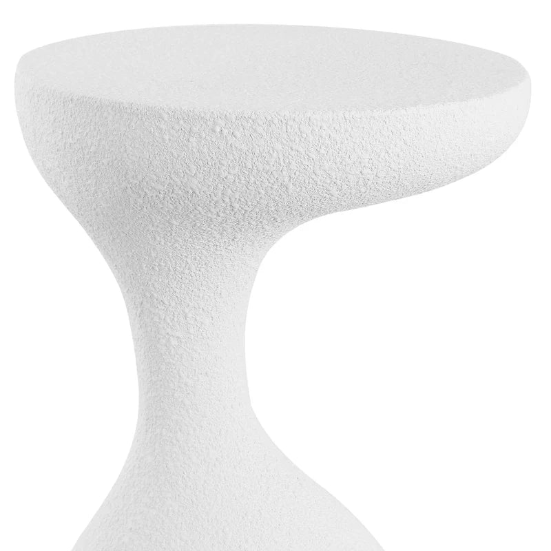 Table d'appoint Boracay 19.75 moderne minimaliste en résine pour intérieur/extérieur