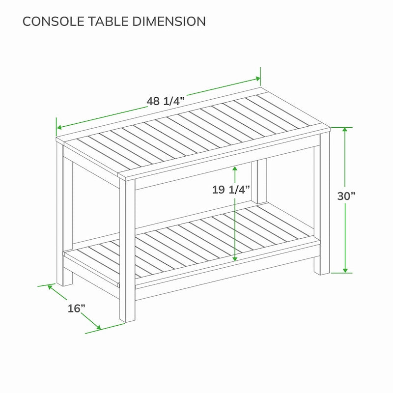 Console de jardin en teck Paxton Cambridge Casual