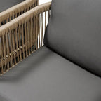 Ensemble de canapé d'extérieur 4 places avec coussins amovibles pour le confort de votre jardin, cour arrière et balcon.