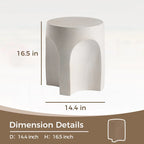 Table d'appoint d'extérieur COSIEST, Table d'appoint en béton