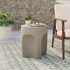 Table d'appoint d'extérieur COSIEST, Table d'appoint en béton