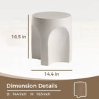 Table d'appoint d'extérieur COSIEST, Table d'appoint en béton