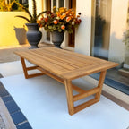 Table basse moderne en bois d'acacia