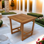 Modern Acacia Wood Side Table