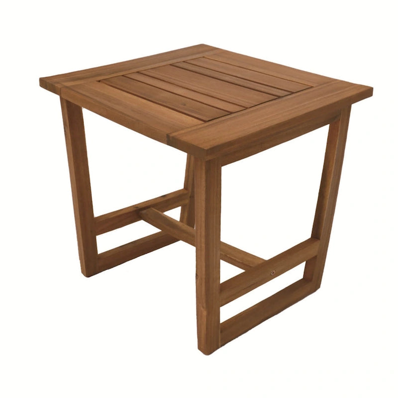 Table d'appoint moderne en bois d'acacia