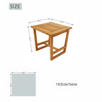 Table d'appoint moderne en bois d'acacia