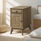 Table d'appoint avec tiroir de rangement, table de chevet, bout de canapé pour chambre à coucher, salon, petits espaces, organisateur multifonctionnel