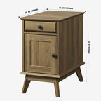 Table d'appoint avec tiroir de rangement, table de chevet, bout de canapé pour chambre à coucher, salon, petits espaces, organisateur multifonctionnel