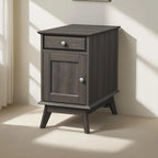 Table d'appoint avec tiroir de rangement, table de chevet, bout de canapé pour chambre à coucher, salon, petits espaces, organisateur multifonctionnel